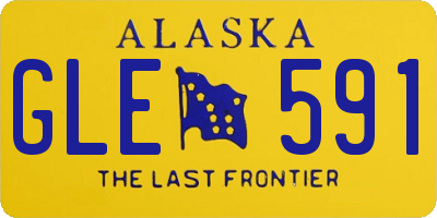 AK license plate GLE591