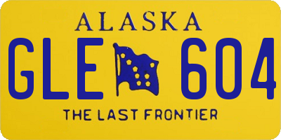 AK license plate GLE604
