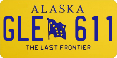 AK license plate GLE611