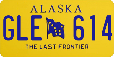 AK license plate GLE614