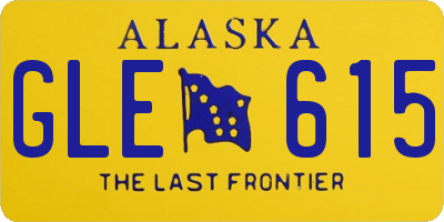 AK license plate GLE615