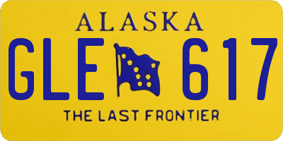 AK license plate GLE617