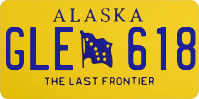 AK license plate GLE618