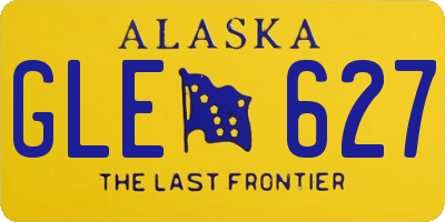 AK license plate GLE627