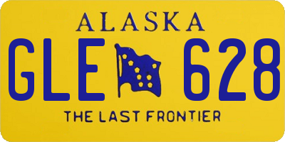 AK license plate GLE628