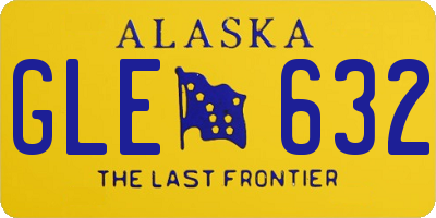 AK license plate GLE632