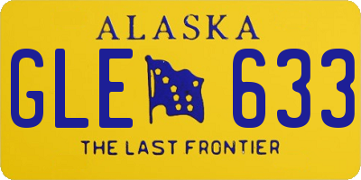 AK license plate GLE633