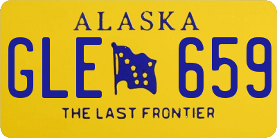 AK license plate GLE659