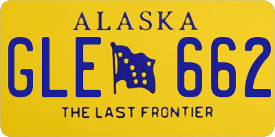 AK license plate GLE662