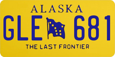 AK license plate GLE681