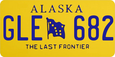 AK license plate GLE682