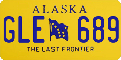 AK license plate GLE689