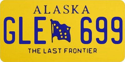 AK license plate GLE699