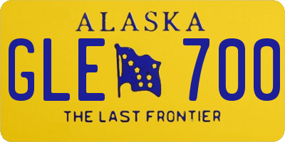 AK license plate GLE700