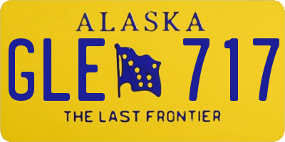 AK license plate GLE717