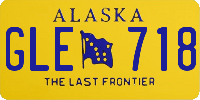 AK license plate GLE718