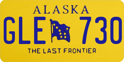 AK license plate GLE730