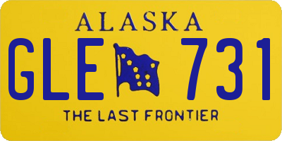 AK license plate GLE731