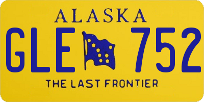 AK license plate GLE752
