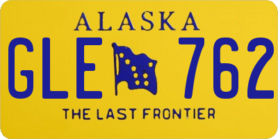 AK license plate GLE762