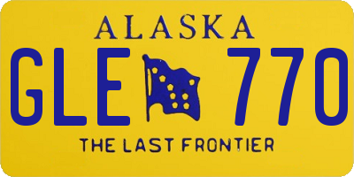 AK license plate GLE770