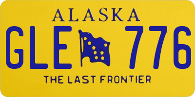 AK license plate GLE776
