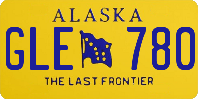 AK license plate GLE780