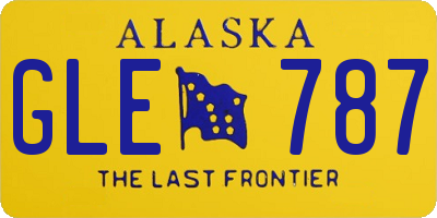 AK license plate GLE787