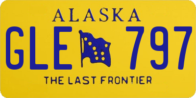 AK license plate GLE797