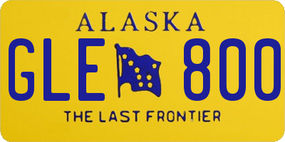 AK license plate GLE800