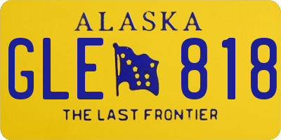 AK license plate GLE818