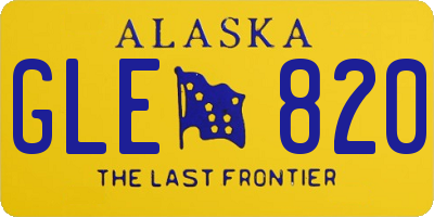 AK license plate GLE820