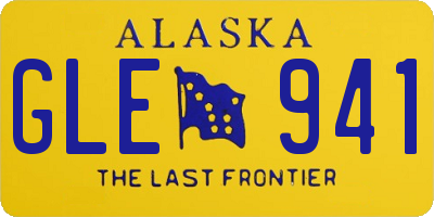 AK license plate GLE941