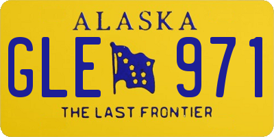 AK license plate GLE971