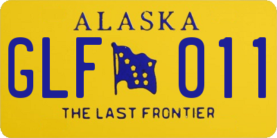 AK license plate GLF011