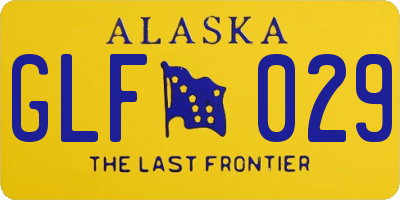 AK license plate GLF029