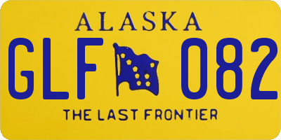 AK license plate GLF082