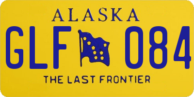 AK license plate GLF084