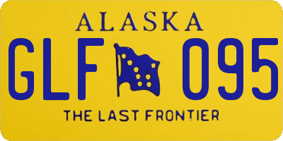 AK license plate GLF095