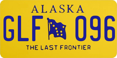 AK license plate GLF096
