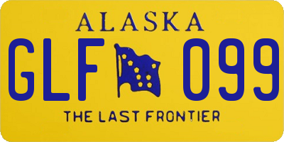 AK license plate GLF099
