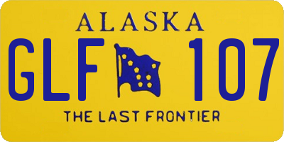 AK license plate GLF107