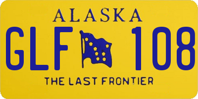 AK license plate GLF108