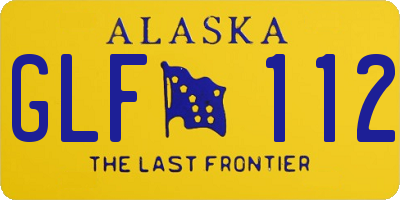 AK license plate GLF112