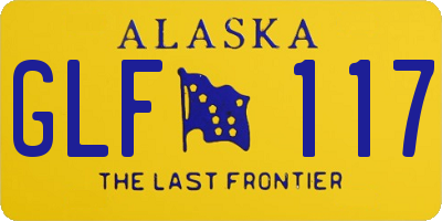 AK license plate GLF117