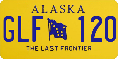 AK license plate GLF120