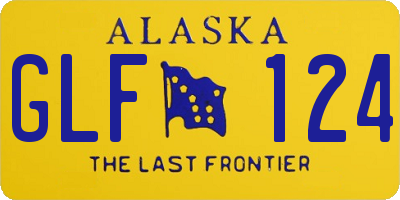 AK license plate GLF124