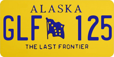 AK license plate GLF125