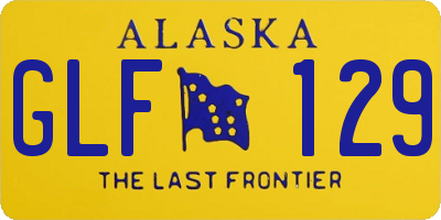 AK license plate GLF129