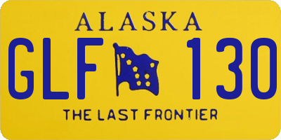 AK license plate GLF130